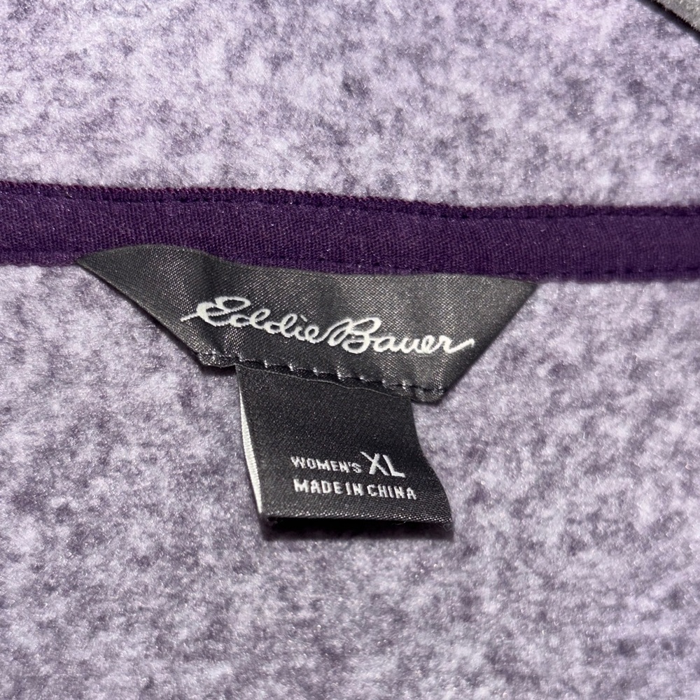 Eddie Bauer woman’s purple Zip-Up Vest